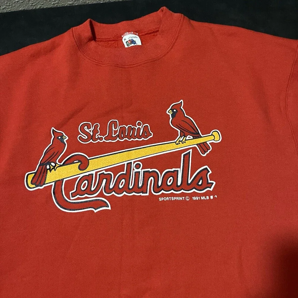 Vintage St Louis Cardinals Sweatshirt 1980s MLB World Series Champion Pullover